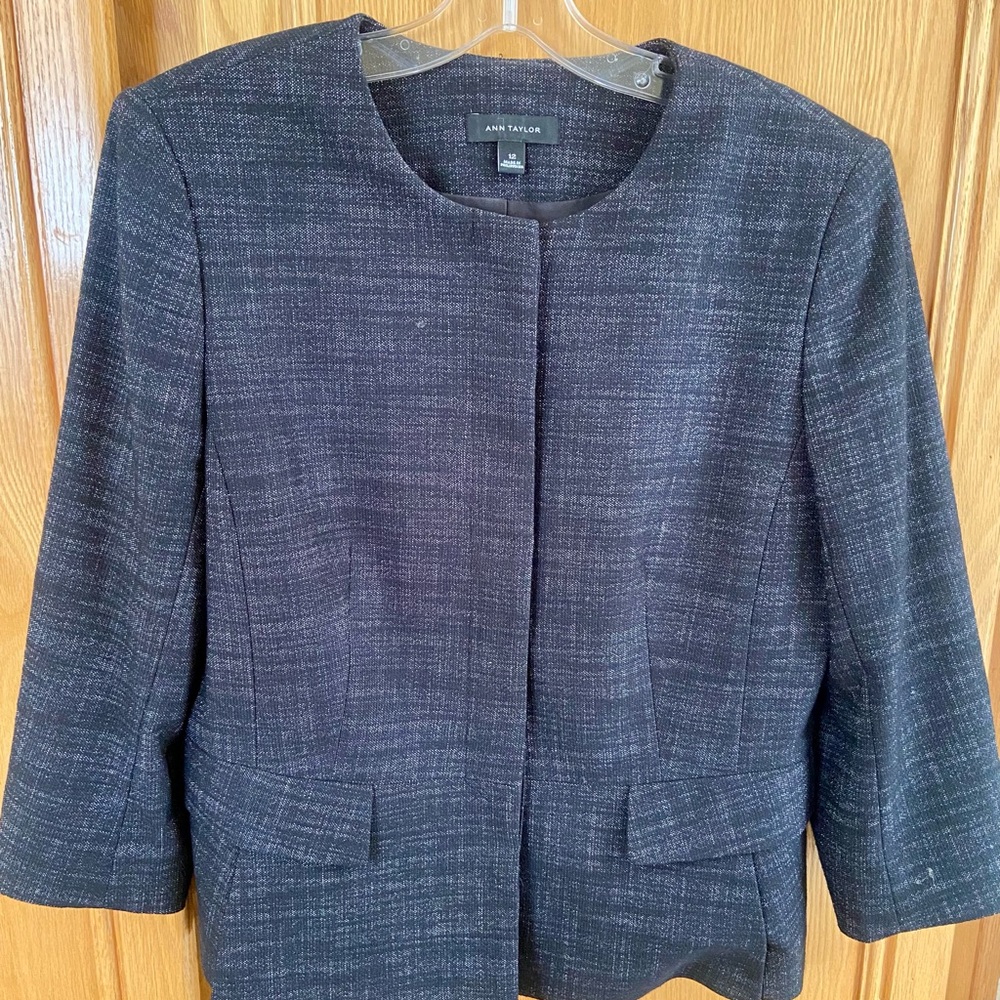 Ann Taylor Women's Charcoal Gray Blazer